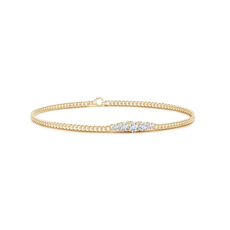 Graduated Diamond Bar Bracelet