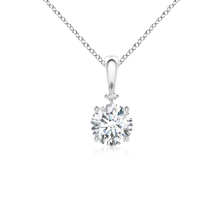 Round Diamond Solitaire Pendant