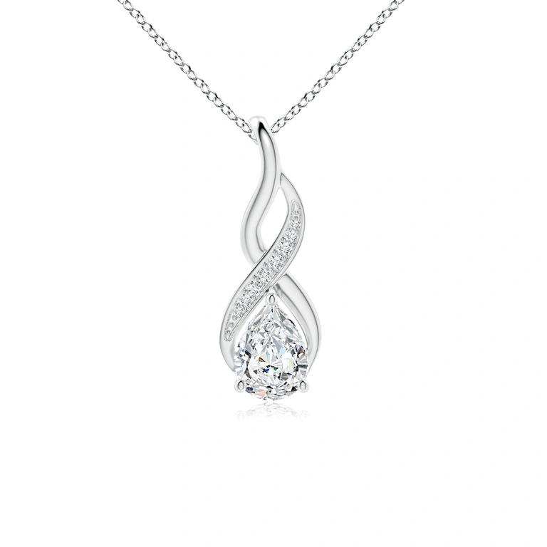 Diamond Infinity Swirl Pendant with Accents